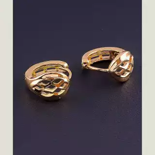 Сережки кільця Xuping (позолота 18к)