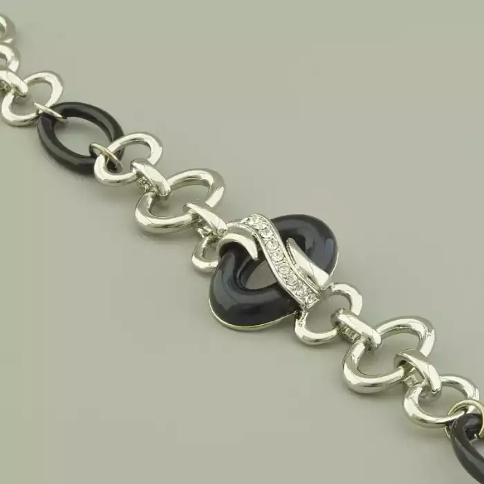 🏷️️ Браслет петля Abella Фіаніт 20 см. ss_93736