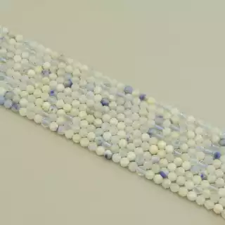 Намистини Кварц 39 см. 4,7 мм. на нитці (натуральне каміння, без застібки)