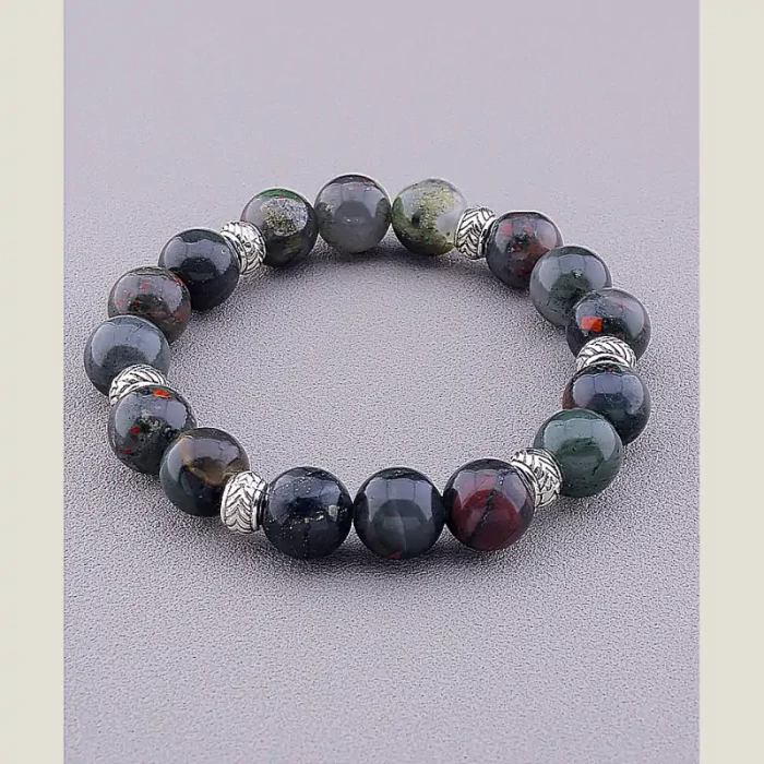 🏷️️ Браслет резинка Яшма 17 см ss_77945