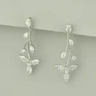 Сережки пусети Fashion Фіаніт