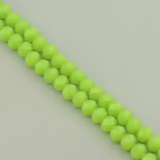 Намистини Чеський кришталь 42 см. 7,5 мм. (без застібки) на нитці з гранями