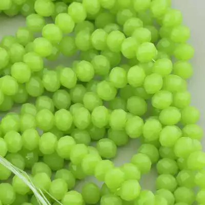 🏷️️ Намистини Чеський кришталь 42 см. 7,5 мм. (без застібки) на нитці з гранями F-95652