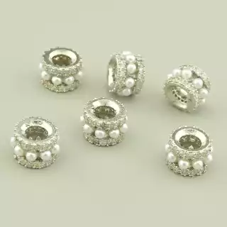 Вставка Фіаніт 9х5, 5мм. (родій)