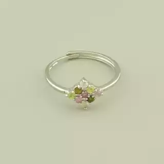 Каблучка роз'ємна Турмалін (cрібло 925 проба)