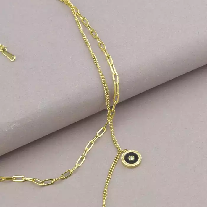 🏷️️ Підвіска Xuping емаль 40 см (позолота 14k лимонна) ss_96469