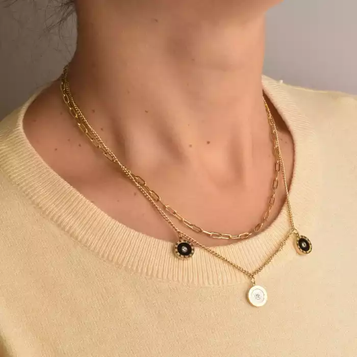 🏷️️ Підвіска Xuping емаль 40 см (позолота 14k лимонна) ss_96469