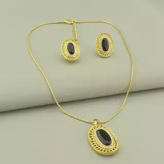 Підвіска + Сережки Фіаніт 46 см.