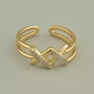 Каблучка Xuping Фіаніт (позолота 18к)