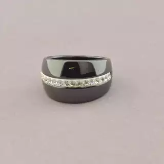 Каблучка Кераміка Фіаніт (родій)