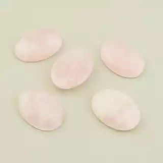 Кабошон Рожевий кварц 25x18мм.