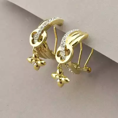 🏷️️ Сережки з французьким замком Winniana Фіаніт F-90727