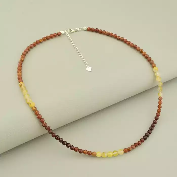 🏷️️ Підвіска Волосатик, Гранат 41 см срібло (925) ss_105738