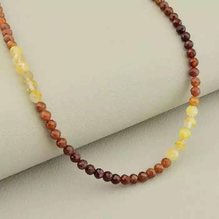 🏷️️ Підвіска Волосатик, Гранат 41 см срібло (925) ss_105738