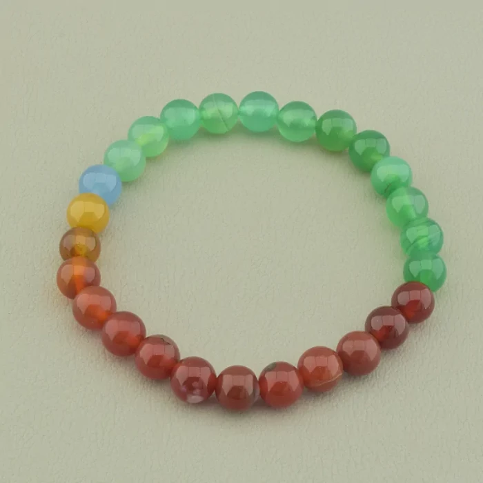 🏷️️ Браслет резинка Агат 19 см. ss_98438