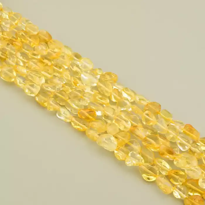 🏷️️ Намистини Цитрін 40 см (без застібки) F-106554