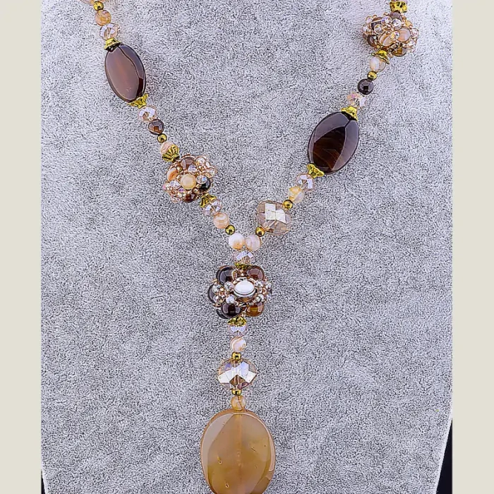 🏷️️ Намисто Агат 58 см ss_12169