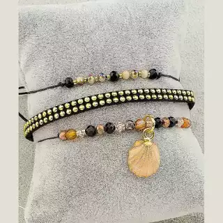 Браслет регульований Fashion Чеський кришталь 17 см