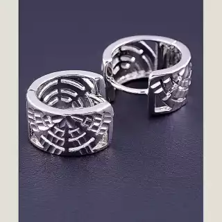 Сережки кільця Xuping (родій)