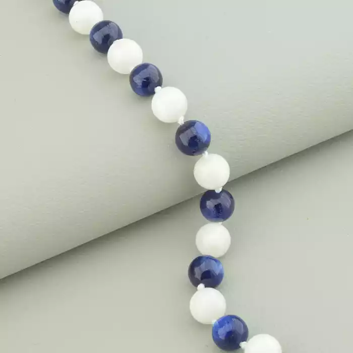 🏷️️ Намисто Кіаніт, Місячний камінь 47 см. (срібло 925 проба) ss_94529