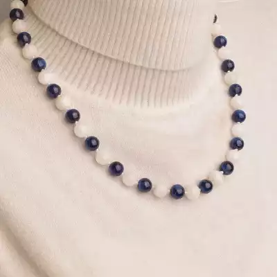 🏷️️ Намисто Кіаніт, Місячний камінь 47 см. (срібло 925 проба) F-94529