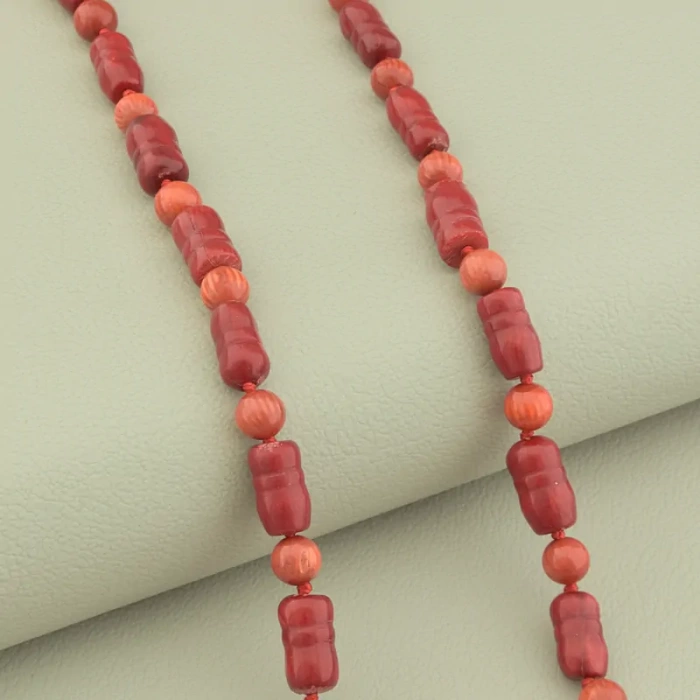 🏷️️ Намисто з коралів (cрібло 925 проба) 52 см. ss_102023