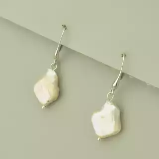 Сережки петля Перли