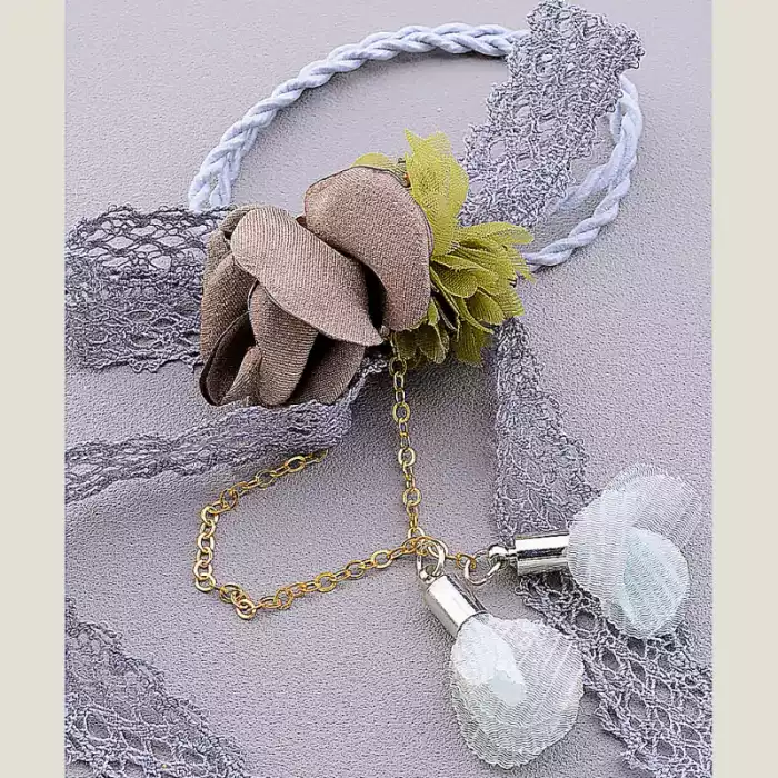 🏷️️ Резинка для волосся Flora Secret тканина ss_41750