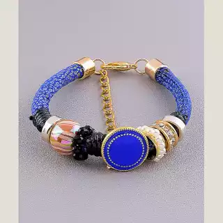 Браслет Сrystal 18 см замш