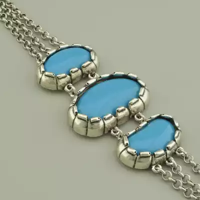 🏷️️ Браслет петля Abella Бірюза 20 см. F-96915