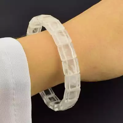 🏷️️ Браслет на резинці Гірський кришталь 19.5 см F-105535