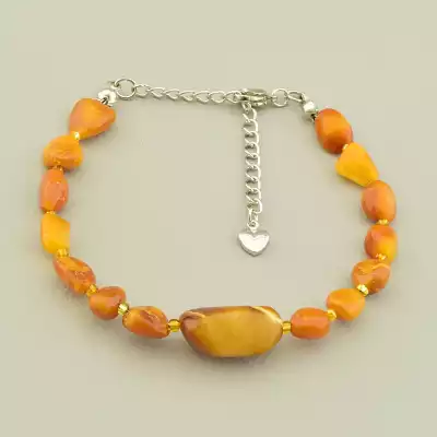 Браслет на карабіні Янтар 18 см