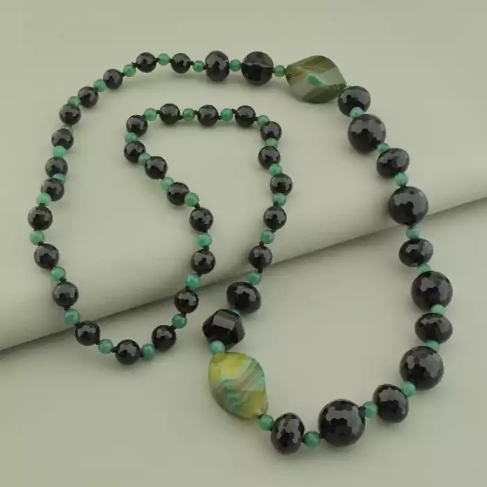 🏷️️ Намисто Агат 90 см F-106041