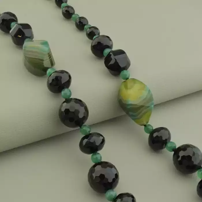 🏷️️ Намисто Агат 90 см F-106041