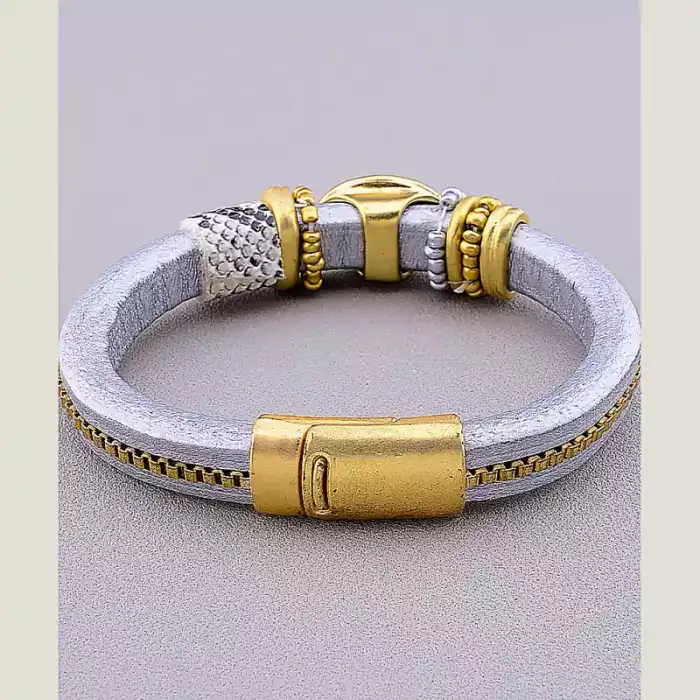 🏷️️ Браслет з магнітною застібкою Котяче око 17 см ss_11407