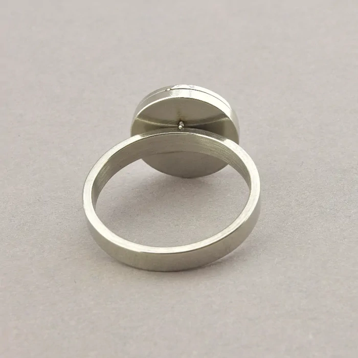 🏷️️ Каблучка Love Stainless Steel Перламутр медична сталь 316L5, 5 р ss_60721