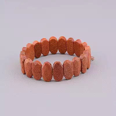 🏷️️ Браслет резинка Золотий Пісок 19 см F-83060