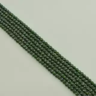 Намистини Каїрська ніч (імітація) 38 см. 3 мм. (без застібки) на нитці з гранями