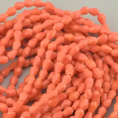 🏷️️ Намистини Чеський кришталь 50 см. (без застібки) на нитці з гранями F-93738