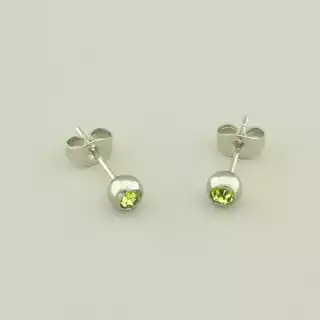 Сережки легенькі пусети Xuping Фіаніт (родій)