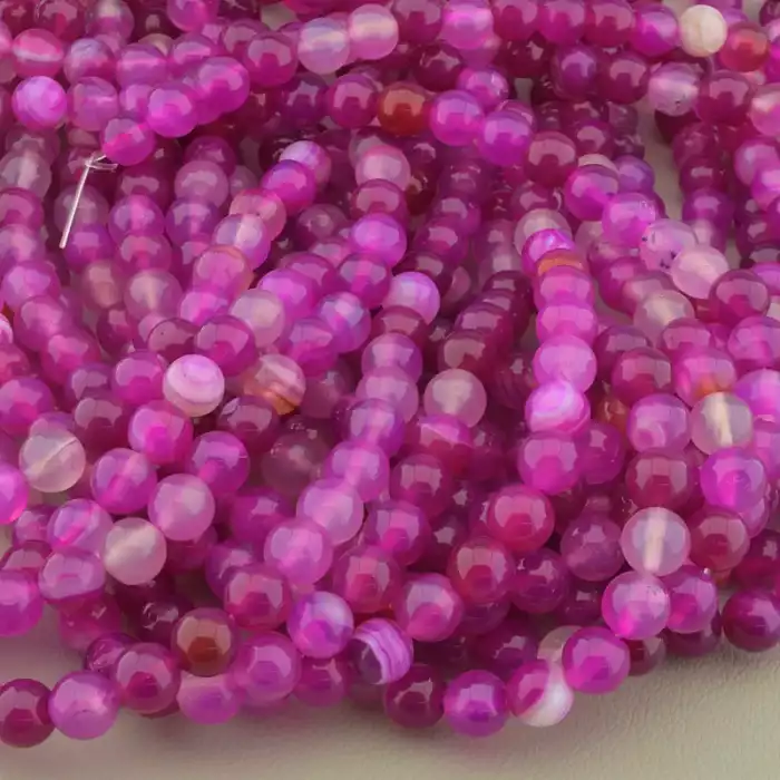 🏷️️ Нитка Агат 38 см. 8 мм. (без застібки) ss_103262