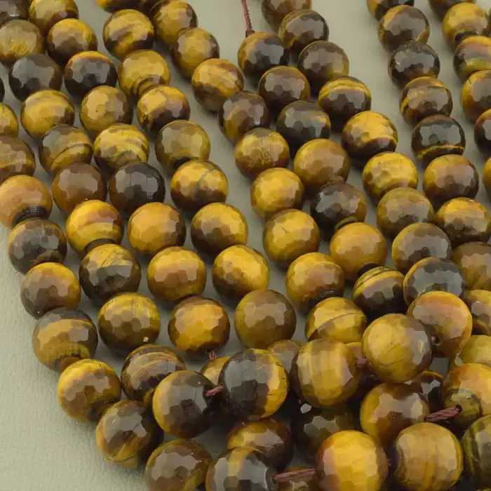 🏷️️ Нитка Тигрове око 39 см. 12мм. (без застібки) ss_103464