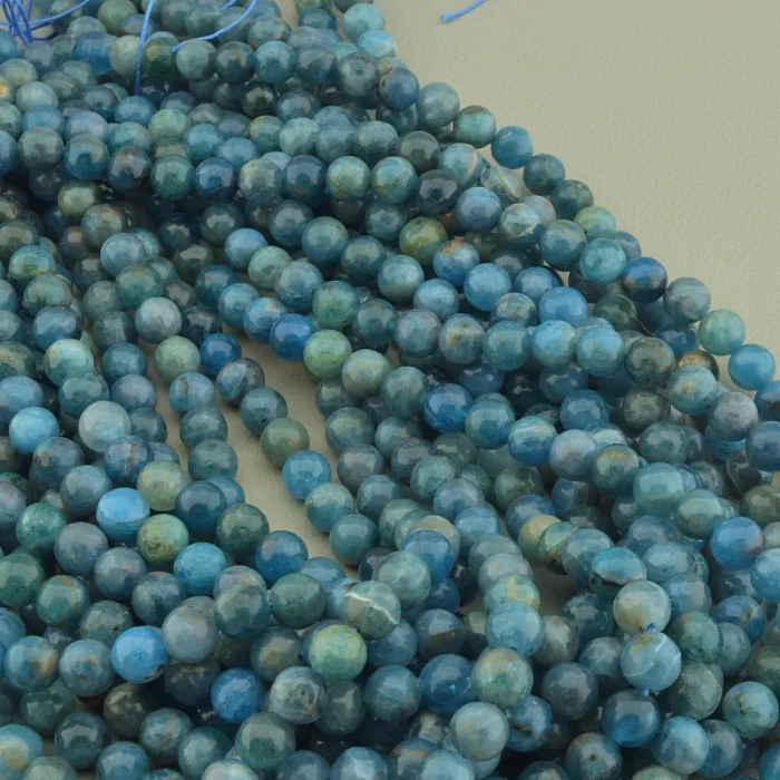 🏷️️ Нитка Апатит 38 см. 6,5мм. (без застібки) ss_103778