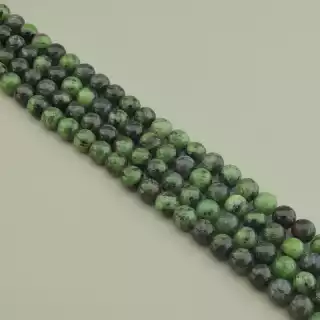 Намистини Цоїзит (імітація) 40 см. 10 мм. (без застібки) на нитці