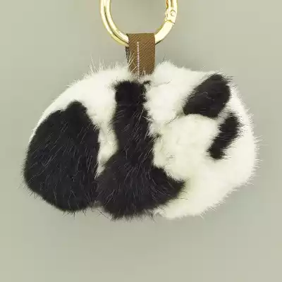 🏷️️ Брелок Панда хутро натуральне F-69136