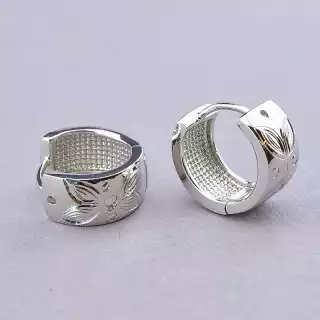 Сережки-кільця Xuping (родій)