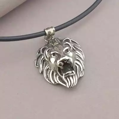 🏷️️ Підвіска лев медична сталь 316L 44 см F-70516