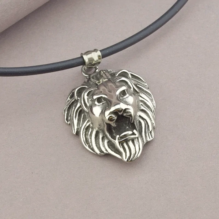 🏷️️ Підвіска лев медична сталь 316L 44 см ss_70516