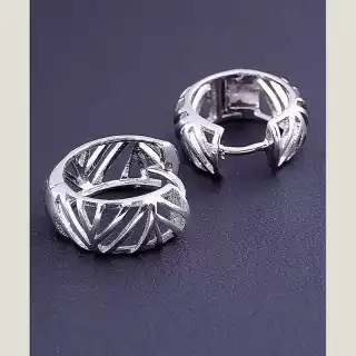 Сережки класичні кільця Xuping (родій)