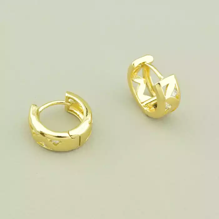 🏷️️ Сережки хупи Xuping Фіаніт (позолота лимонна 18к) ss_98340